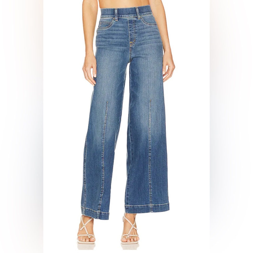 Spanx | Wide Leg STRETCH pull-on denim vintage indigo| 4P